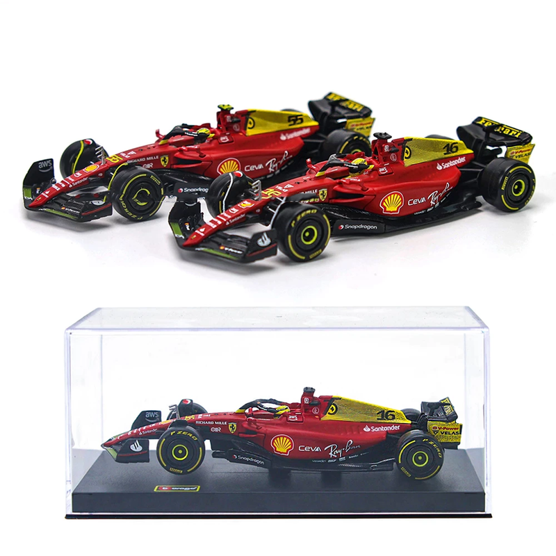 Miniatura F1 Ferrari F1-75 Edição Comemorativa GP Monza #55 Carlos Sainz